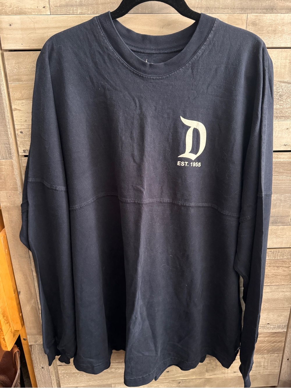 Navy Blue 'D EST. 1955' Graphic Crewneck Spirit Jersey
